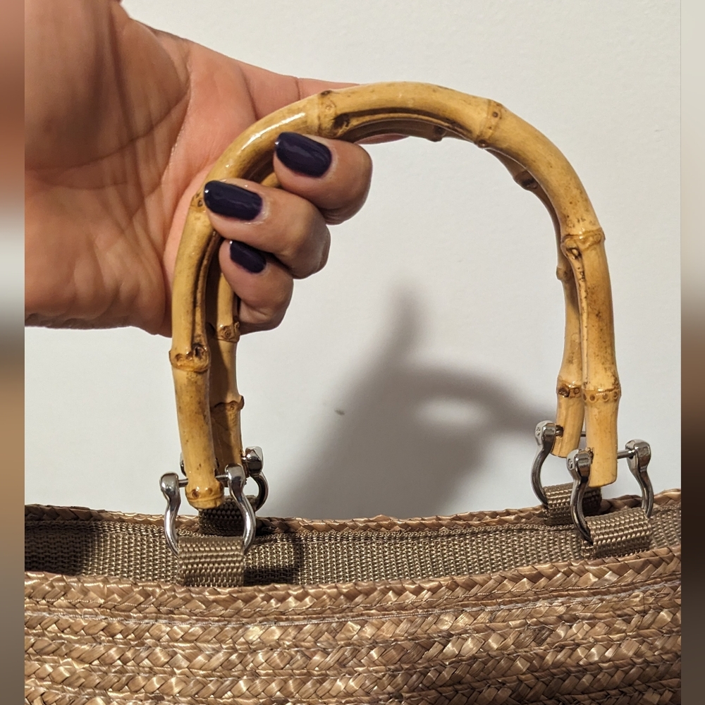 Vintage Straw Small Hand Bag - Picture 2 of 6